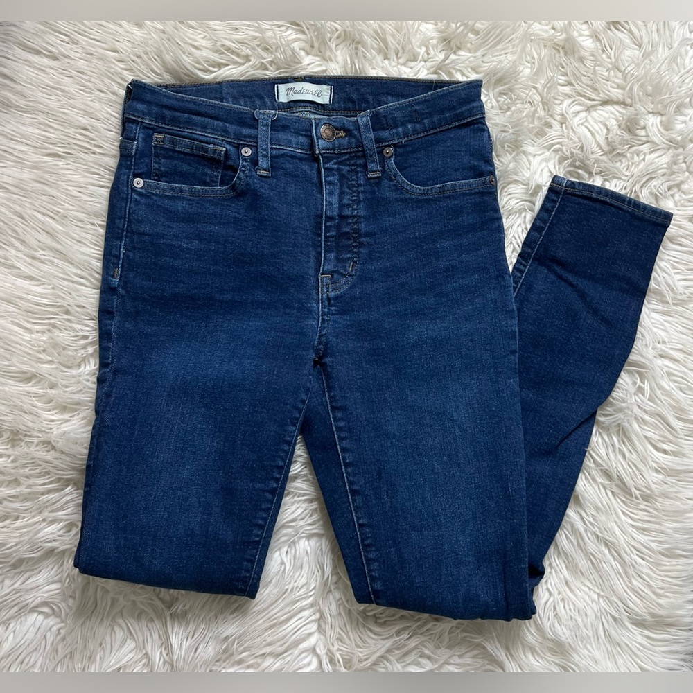 Madewell 9” Blue  High Rise Skinny Jeans Size 27